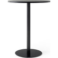 Thumbnail photo of Harbour Column Counter Table Ø80 Black Painted Oak Veneer With Black Base - Barbord - Norm Architects - Svart - Metall/trä