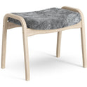 Lamino Foot Stool White Pigmented Oak/sheep Skin