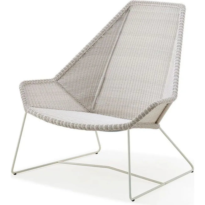 Photo of Breeze Highback Lounge Chair 5469 Li/ls/lw - White-grey - B: 98 X D: 87 X H: 98 X Sh: 40 Cm