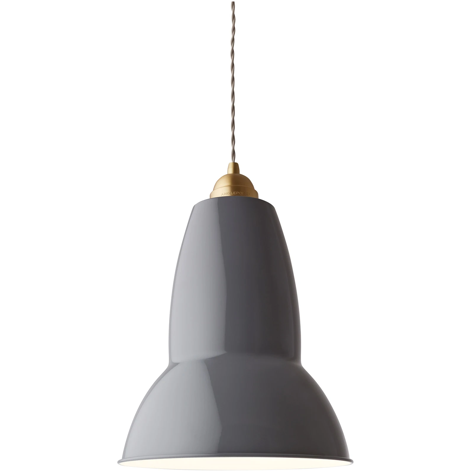 Original 1227 Brass Maxi Pendant Lamp Elephant Grey - Pendellampor - George Carwardine - Grå