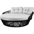 Thumbnail photo of Ocean Daybed - Daybed - Natural, Cane-line Flat Weave / White Grey, Cane-line Link - W177 X D180 X H68 X Sh40 Cm