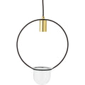 Thumbnail photo of Hanging Lamp Gold Finished Glass