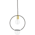 Thumbnail photo of Hanging Lamp Gold Finished Glass