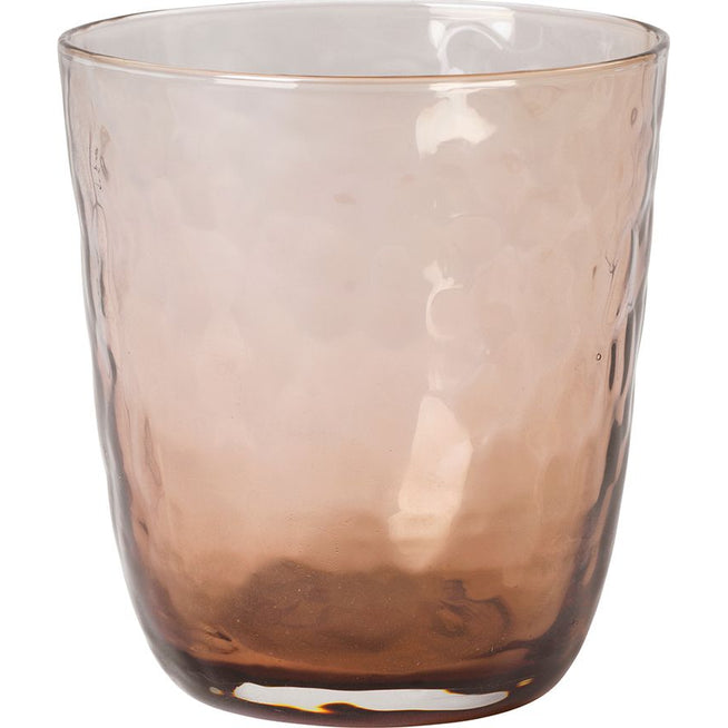 Photo of Hammered glasses 33.5 cl brown - set of 12 pieces
