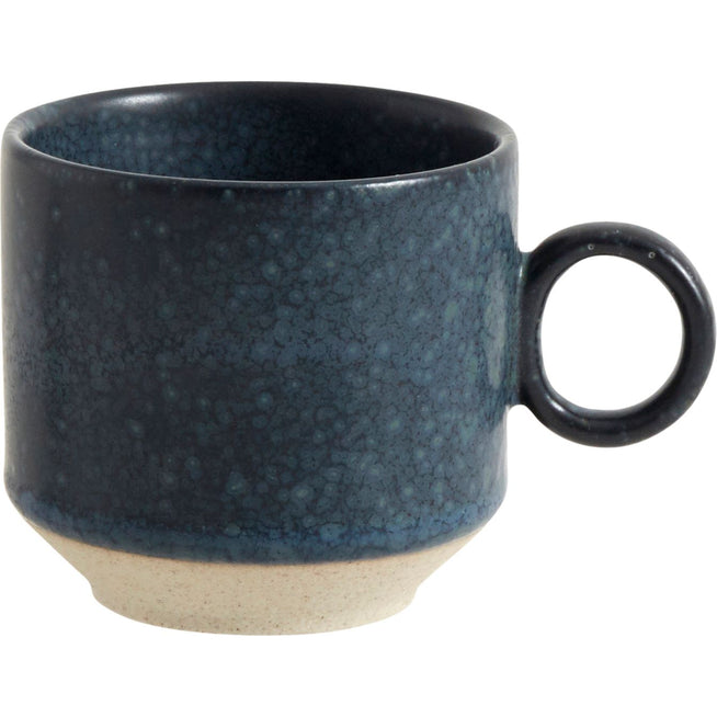 Photo of Grained Espresso Mug Dark Blue Set of 4 Pieces