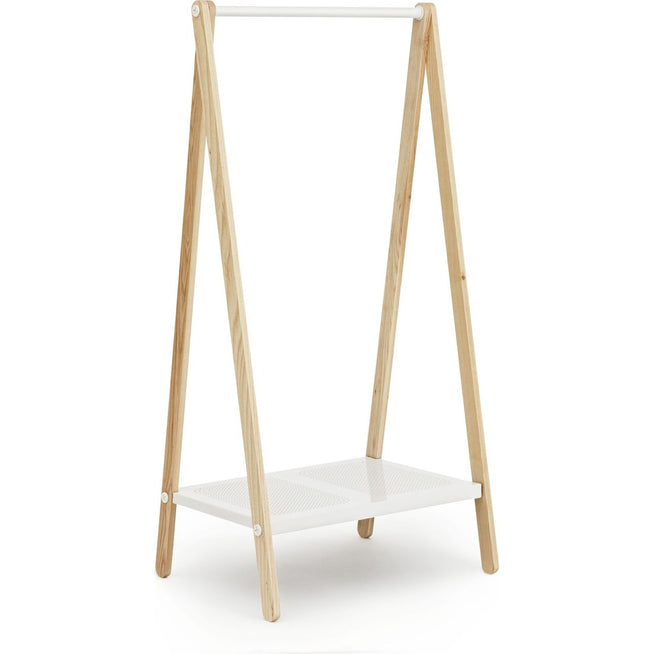 Photo of Clothes Rack - Clothes Rack - Small - White - 160 x 74 x 59.9 cm.