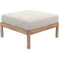 Tradition Pouf - Light Sand - Teak - FSC 100% - Outdoor Stools & Poufs - Wood