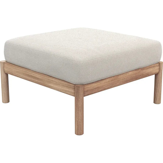 Photo of Tradition Pouf - Light Sand - Teak - FSC 100% - Outdoor Stools & Poufs - Wood