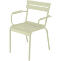 Thumbnail photo of Luxembourg Armchair Willow Green 65 - Outdoor dining chairs - Frédéric Sofia - Green - Metal