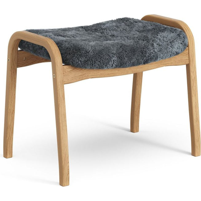 Photo of Lamino Foot Stool Oiled Oak/sheep Skin