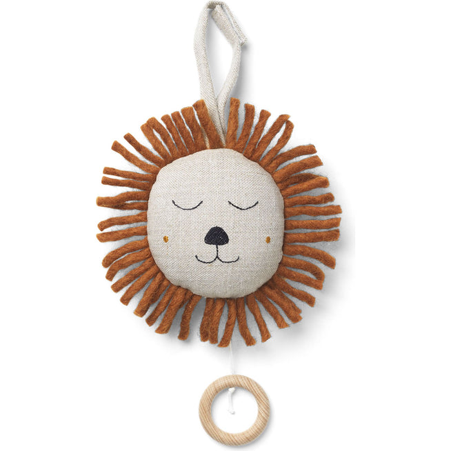 Photo of Lion Music Mobile - Legetøj - Natural - B18 X H30 X D2 Cm