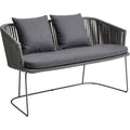 Moments Dinging Matbänk, Cane-line Soft Rope, Grey,no Cushion - Utomhussoffor - Foersom & Hiort-lorenzen Mdd