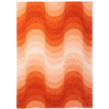 Thumbnail photo of Wave Rug 170x240, Orange, 100% New Zealand Wool, Hand Tufted - Mönstrade Mattor - Verner Panton - Orange