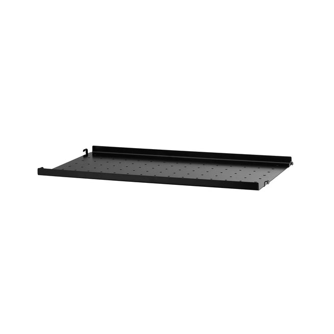 Photo of String Metal Shelf, Low Edge 58x20, Black - Shelving - Nils Strinning - Black - Metal