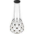 Thumbnail photo of Mesh D86 Ø55 cm - Chandeliers - Francisco Gomez Paz,Paolo Rizzatto - Black