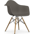 Eames Plastic Armchair Daw - 56 Granite Grey - Ash Honey Tone - Matstolar - Charles & Ray Eames - Grå - Metall/trä/plast