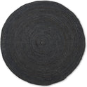 Eternal Round Jute Rug - Black Fra Ferm Living