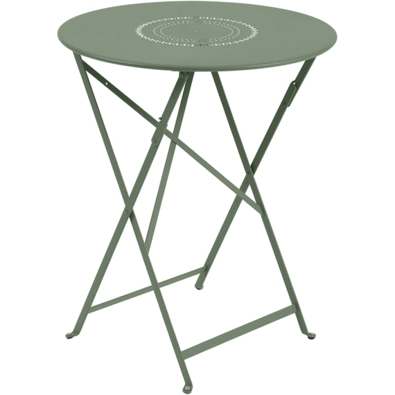 Photo of Floréal Table Ø 60 cm, Cactus - Outdoor dining table - Green - Metal