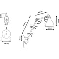 Thumbnail photo of No. 222 Wall Lamp From Lampe Gras - Black Frame 2