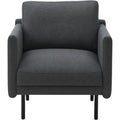 Thumbnail photo of Rar Armchair - Lænestol - Re-born Dark Grey - W79 X D87 X H81 Cm