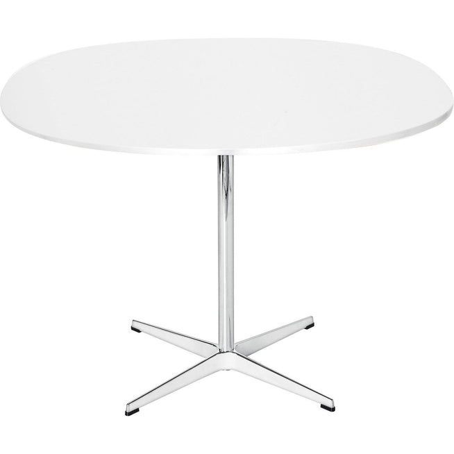 Photo of A603 Supercirkulär Laminat Vit - 4-grenad Stjärnfot - Matbord - Arne Jacobsen,piet Hein - Vit - Laminate/metal