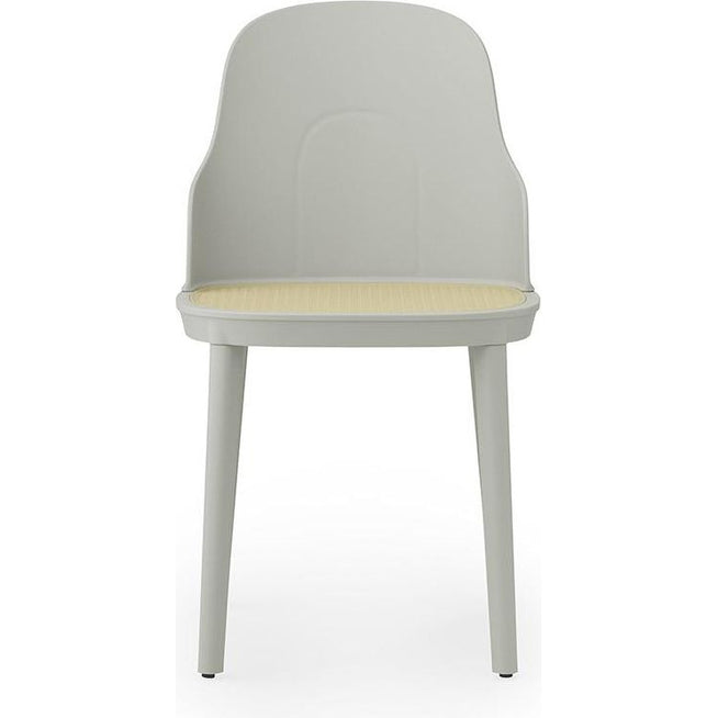 Photo of Allez Chair in Moulded Wicker - Dining Chair - Warm Grey - H: 79 x L: 45 x D: 50 x Sh: 45.5 cm
