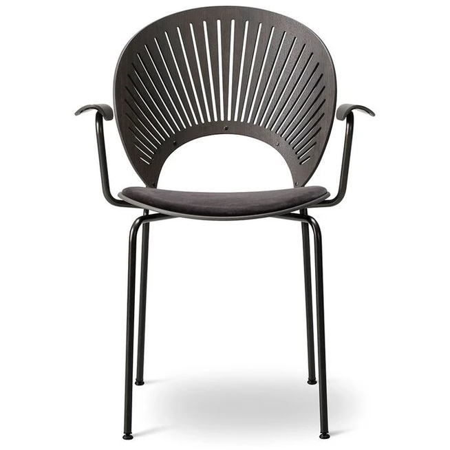 Photo of Trinidad Armchair 3397 By Nanna Ditzel - Spisebordsstol - Harald 192 / Grey Stained Oak / Black - W61 X D57 X H85 X Sh46,5 Cm