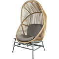 Thumbnail photo of Hive Hængestol - Hængestol - Seat: Dusty Green, Aluminium / Frame: Dusty Green, Aluminium / Cushion: Taupe, Cane-line Airtouch - W87 X D87 X H124 Cm