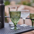 Thumbnail photo of Vintage White Wine Glass Green Set of 6 Pieces