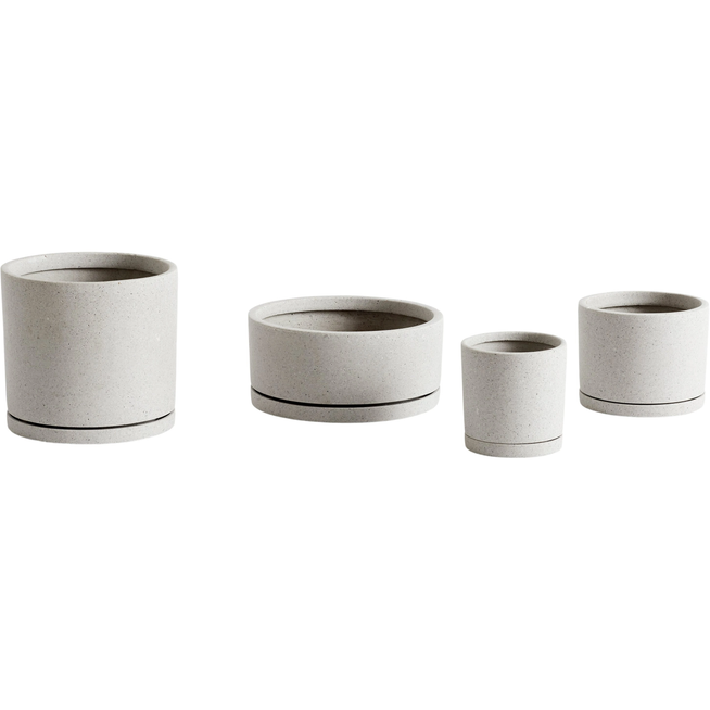 Photo of Plant Pot with saucermedium-grey