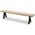 Thumbnail photo of Overlap Bench Anthracite Black - Garden Benches - Metal/Wood