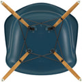 Thumbnail photo of Eames Plastic Armchair Daw - 83 Sea Blue - Golden Maple - Dining Chairs - Metal/wood/plastic
