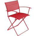Thumbnail photo of Plein Air Armchair Chili 43 - Matstolar Utomhus - Pascal Mourgue - Röd - Metall/textilmaterial