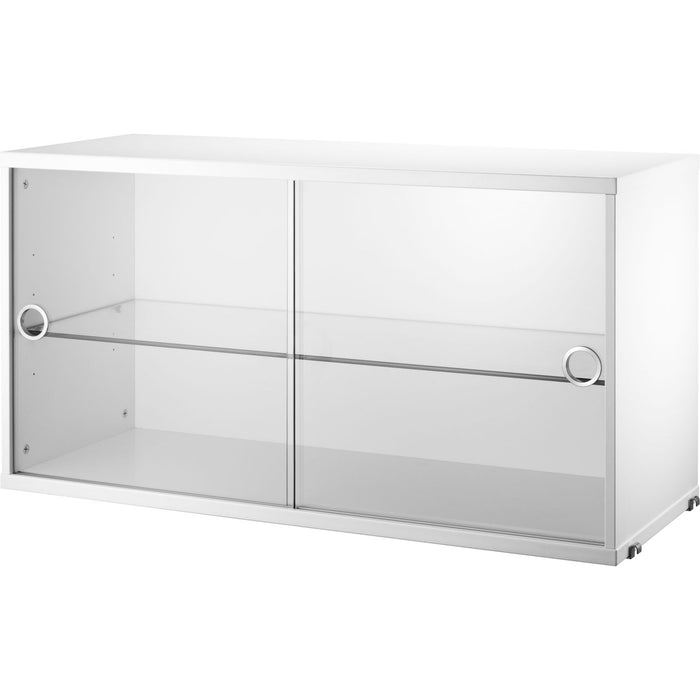 Photo of String Glass Cabinet White - Wall Shelves - Nils Strinning - White - Mdf