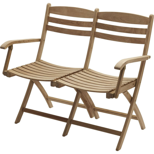 Photo of Selandia 2-seater - Garden benches - Skagerak Design Team - Brown - Wood