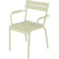 Thumbnail photo of Luxembourg Armchair Willow Green 65 - Outdoor dining chairs - Frédéric Sofia - Green - Metal