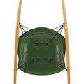 Eames Plastic Armchair Rar - 48 Forest - Basic Dark Base - Golden Maple - Matstolar - Charles & Ray Eames - Grön - Metall/trä/plast