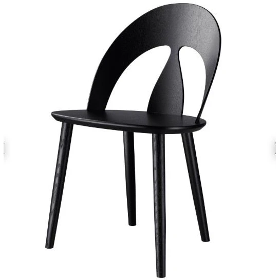 J45 Børge Mogensen Shell Chair Sh: 45 cm - Oak/black