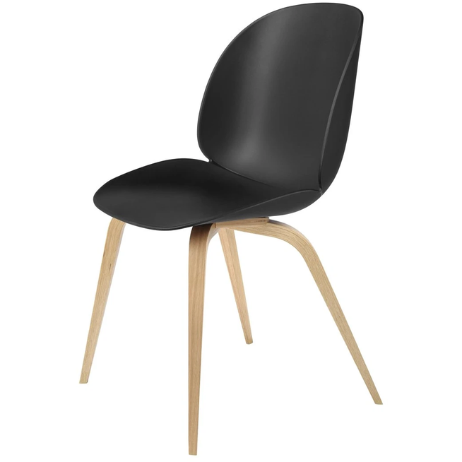 Photo of Beetle Dining Chair Un-Upholstered, Wood Base