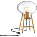 Thumbnail photo of Hiti U4 Table Lamp - lacquered oak - clear glass