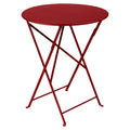 Bistro Table Ø 60 cm, Chili - Small Table & Side Table Outdoor - Red - Metal