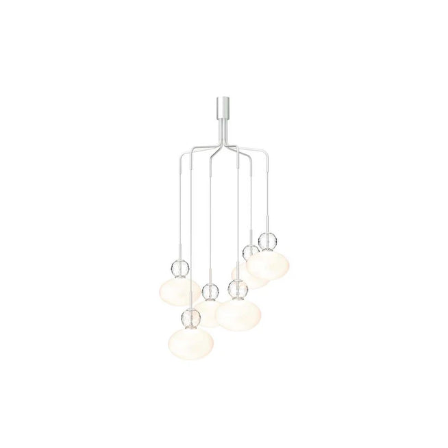 Photo of Rizzatto Cluster 6 Chandelier Satin