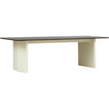 Thumbnail photo of Panel Table 90 X 250 Cm Cream Dark Brown - Matbord - Simon Legald - Brun - Metall/trä