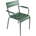 Thumbnail photo of Luxembourg Armchair Cedar Green 02 - Outdoor dining chairs - Frédéric Sofia - Green - Metal