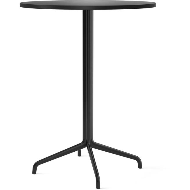 Photo of Harbour Column Bar Table 4-star - Black/charcoal - Ø80 Cm - Barbord - Norm Architects - Svart - Metall/trä/plast
