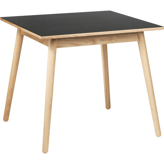 Photo of C35a Dining Table 82x82 Cm Black-oak Nature Lacquered