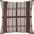 Thumbnail photo of Checker Pillow Brown Incl. Filling