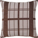 Checker Pillow Brown Incl. Filling
