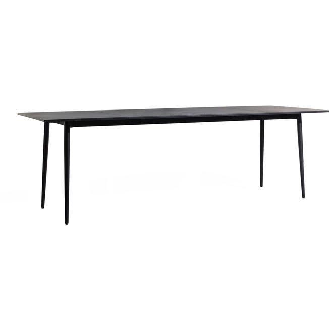 Photo of Saltö Dining Table Large, Charcoal Grey Aluminium Frame - Matbord Utomhus - Matilda Lindblom - Svart - Metall