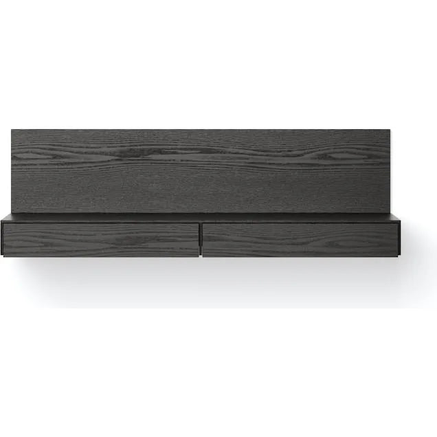 Photo of Tana Wall Mounted Media Module - Shelf - Oak - H40,6 X W130 X D35,2 Cm